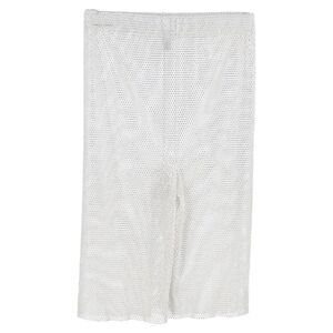 Mach & Mach Crystal-Embellished Shorts in White Polyester